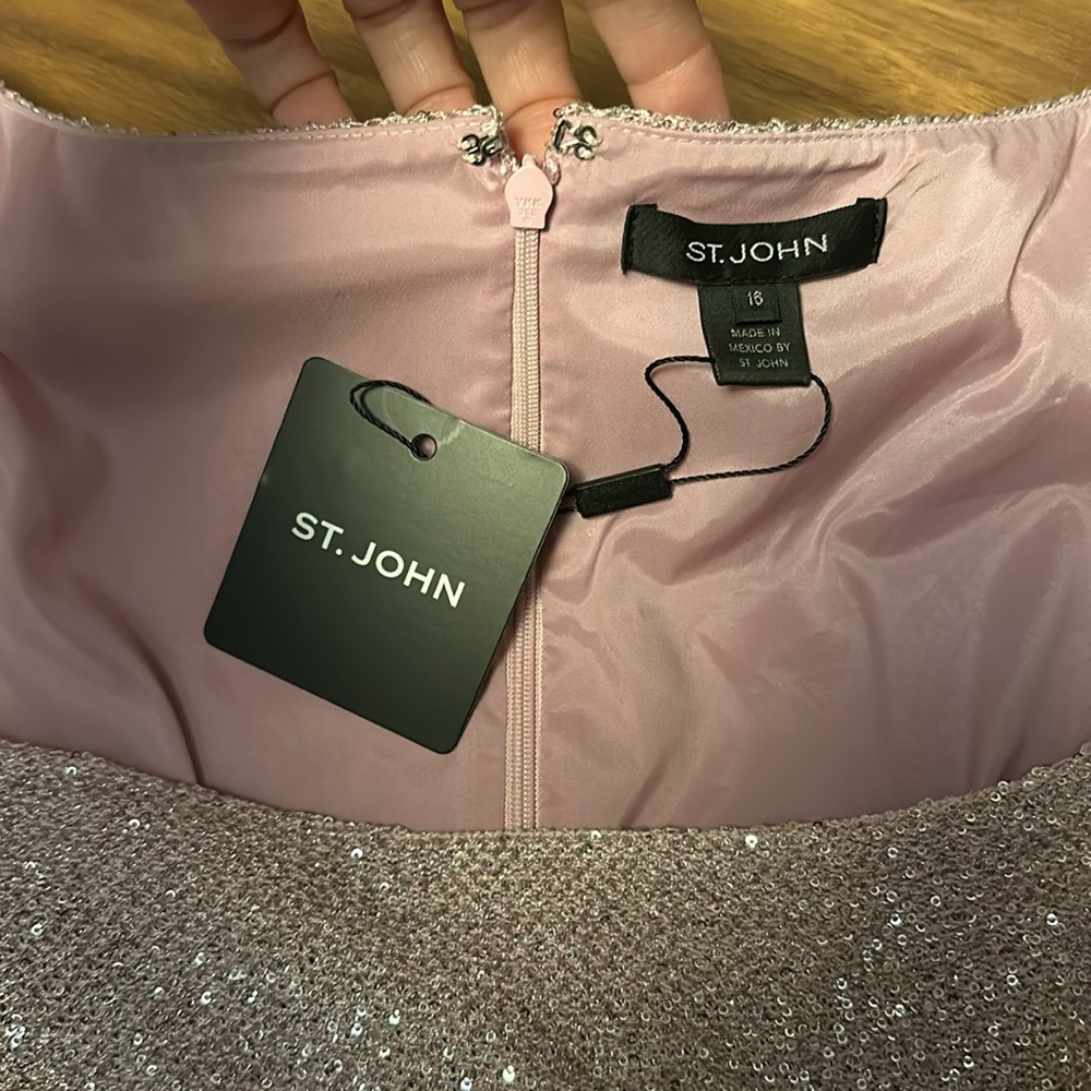 St. John Sequin Midi Sheath Dress - Picture 3 of 6